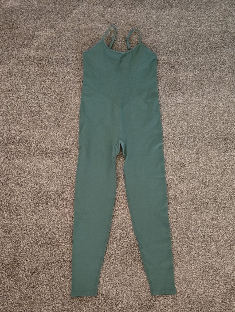 PINK Victoria's Secret Olive Green One-Piece Bodysuit Size Small